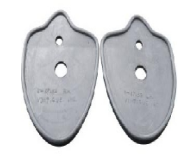 32 Ford Windshield Stanchion Pads. Sold as a pair.
